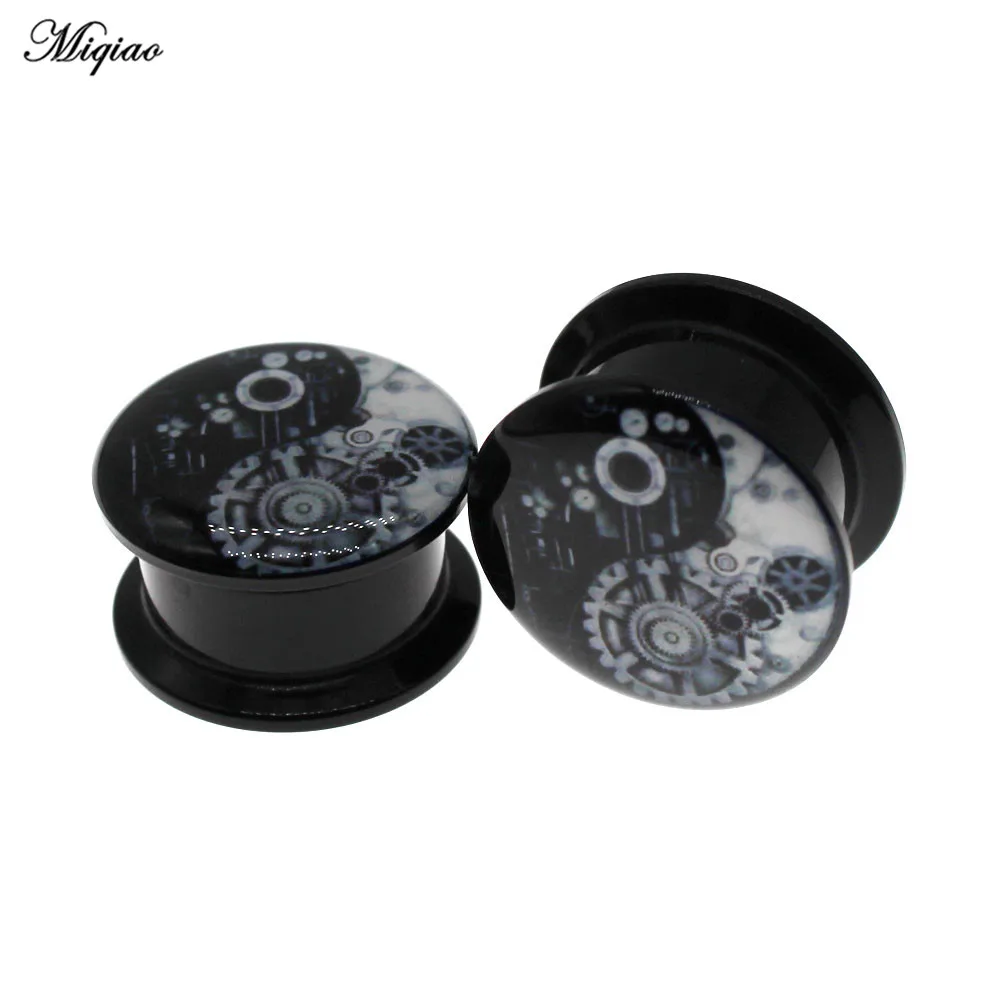 

Miqiao 2pcs Hot Selling Acrylic Gossip Figure Earplug Tunnel Extender Screw Earring Extender 6mm-25mm Body Piercing Jewelry