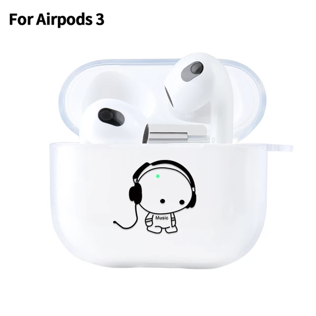 Case For AirPods 2 3 1 Case Cover AirPods Pro Coque Wireless headphones Transparent TPU Soft Cover Air Pods Pro 2 3 Funda Capa 3 1121 For Airpods 3
