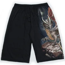 Hip Hop Men's Luminous Shorts Summer Skull Wolf Dragon Cotton Personalized Club Party Shorts Noctilucent Vintage Glitter Shorts Hip Hop Men's Luminous Shorts Summer Skull Wolf Dragon Cotton Personalized Club Party Shorts Noctilucent Vintage Glitter Shorts