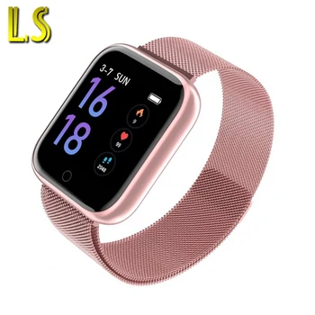 

LS Body Temperature T80s Waterproof Women Smart Watch Men Sport Sleep Heart Rate Tracker Weather Smartwatch For android