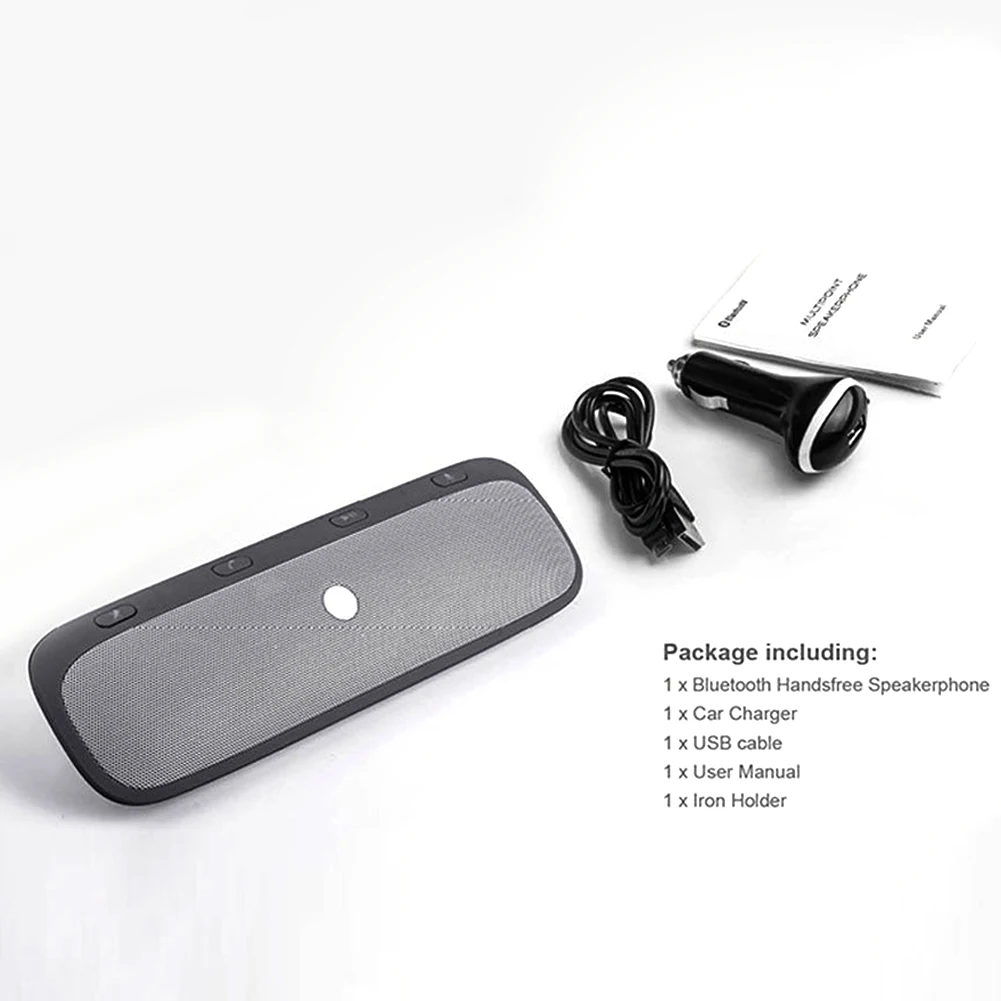 Новая солнечная затеняющая плата многоточечная Беспроводная Bluetooth громкая связь вызов автомобильный комплект динамик телефон аудио музыкальный динамик для смартфонов