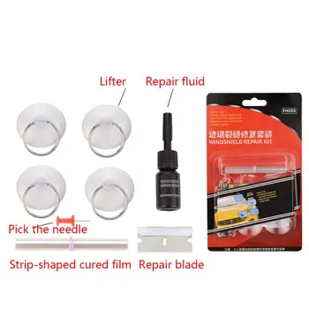 

Car Windshield Repair Kit Glass Big Chip Crack Repairing Tools Repairing Kit B36B
