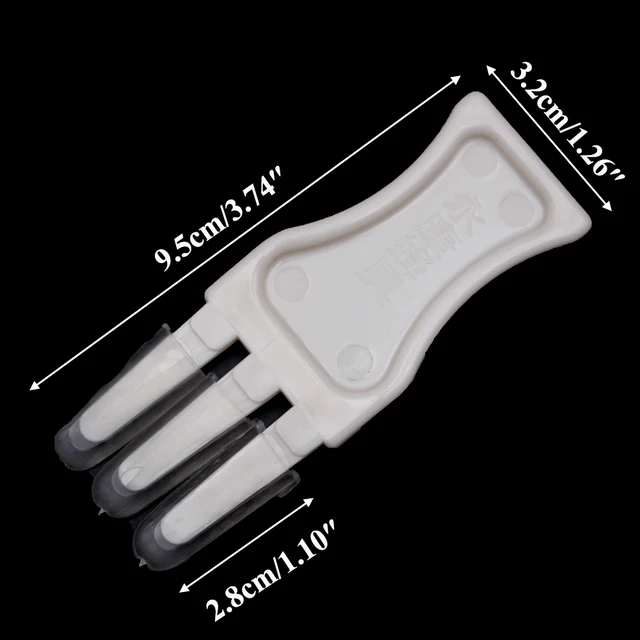 1Dcs Méhészet Új Típusú Három Ujja Sorok Royal Zselés Toll Gyűjthető Be Cserélhető Gumi Tipp Műanyag Nagy Hatékonyságú Méhek Szerszámok - Image 3
