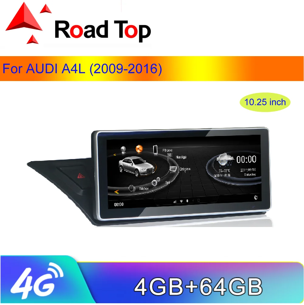10,2" Android Сенсорный экран для Audi A4L/A5 2009- низкий Config с wifi gps-навигация, радио, стерео Мультимедийный Плеер