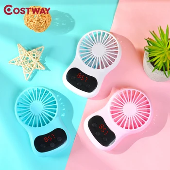 

COSTWAY Portable Hand Fan Usb Rechargeable Handheld Mini Fan