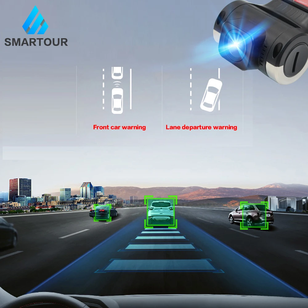 

Smartour Car DVR Camera USB connector Vehicle 1280 * 720P DVRs for Android OS system mini Car Driving Recorder Camera with ADAS