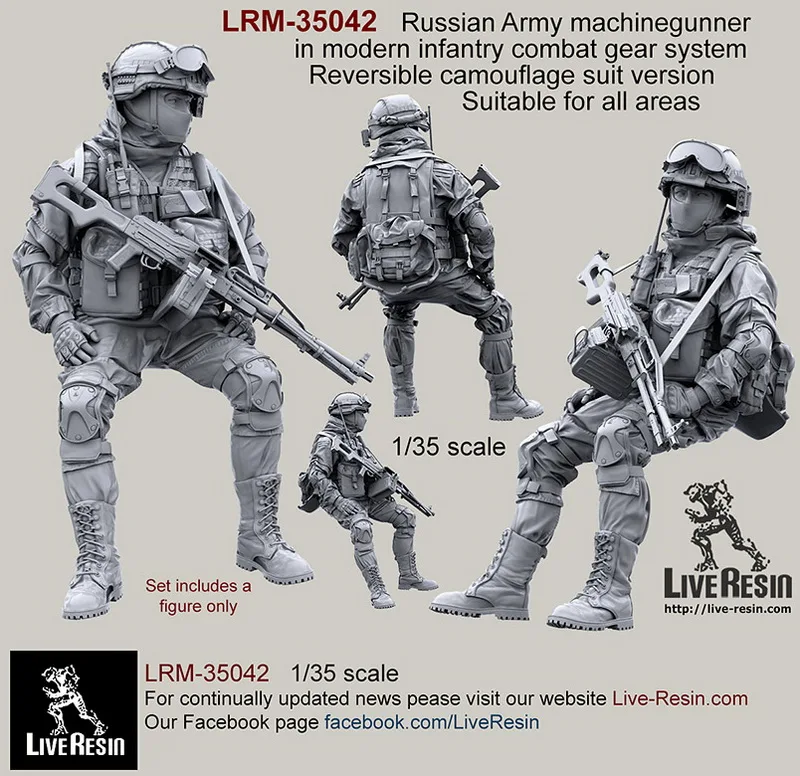Реалистичная Смола LRM 35042 1/35 русская армейская машинка unner в современной пехотной