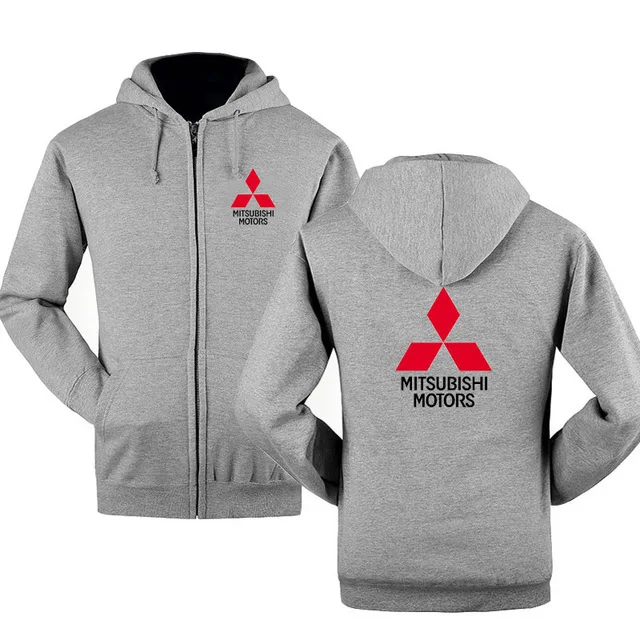 Весенне-осенние толстовки на молнии с логотипом Mitsubishi, верхняя одежда, мужская повседневная куртка, брендовые толстовки на молнии и толстовки f - Цвет: 2