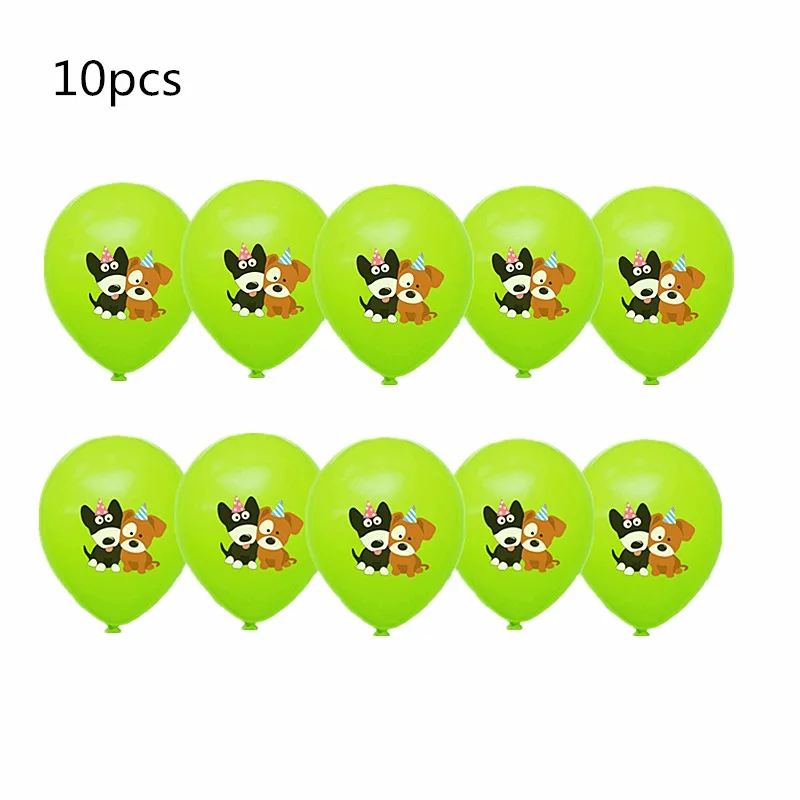 Dog green 10 шт./упак. с рисунком в горошек для девочек, Пчела 12 дюймов воздушные шары для Одежда для свадьбы, дня рождения украшение "шмель", "Мёд пчелы темы латексные шары - Цвет: Dog green
