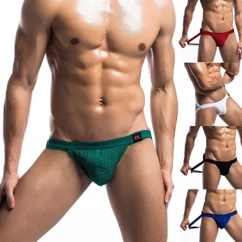 

Men's Sexy Underwear Cotton Mens 3.2cm Strap Waistband Athletic Supporter T-back Thong Gentleman Comfortable Underpanty 2020Feb