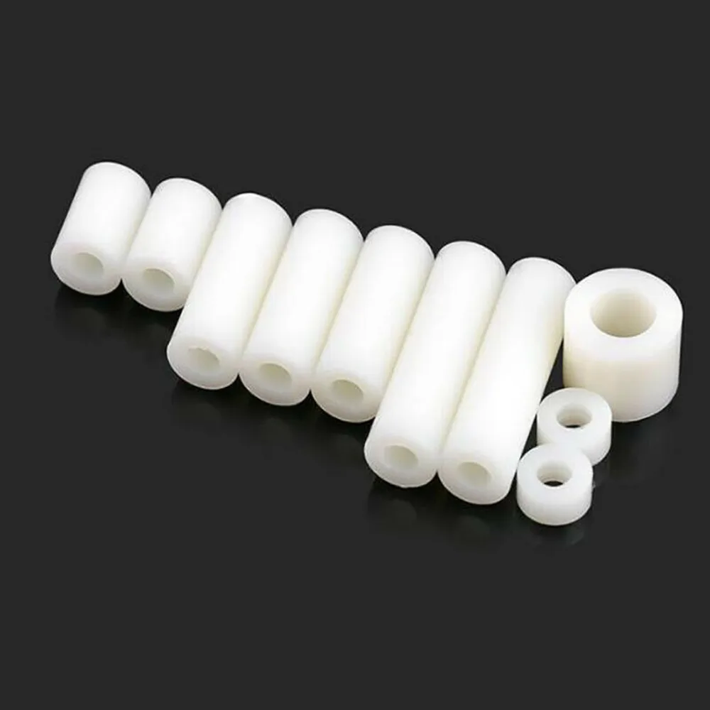Description Picture 6 of itemID M8 M10 M12 White Plastic Nylon Column ABS Non-Threaded Spacer Insulation Washer Round Standoff Support OD 14/16/18mm