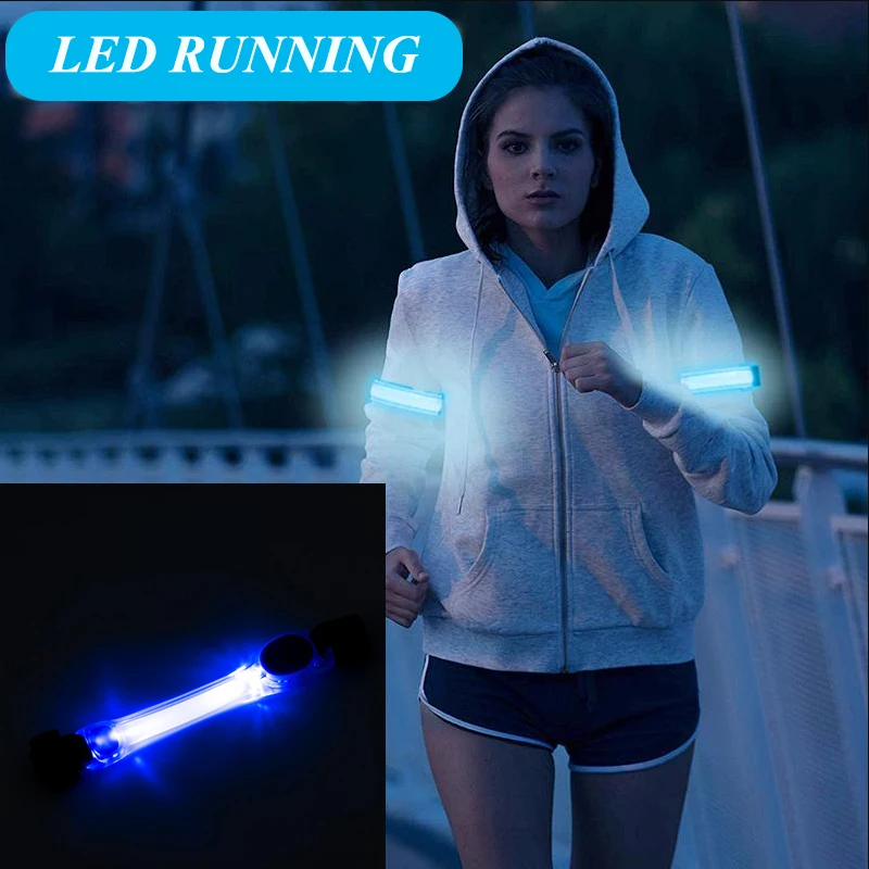 LED Dog Collar Colorful Luminous Straps Warning Light Suitable for Night Safety Running Traction Rope Collar for Dog Accessories