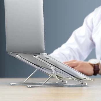 

1PC Portable Laptop Stand Adjustable Aluminum Computer Stand Ventilated Cooling Holder Folding Tablet Stand Ultra for MacBook