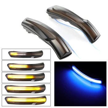 

LED Flash Indicator Dynamic Turn Signal Indicator Side Mirror Blue to Yellow Light Serial Blinker For Kia Forte K3 YD 14-18
