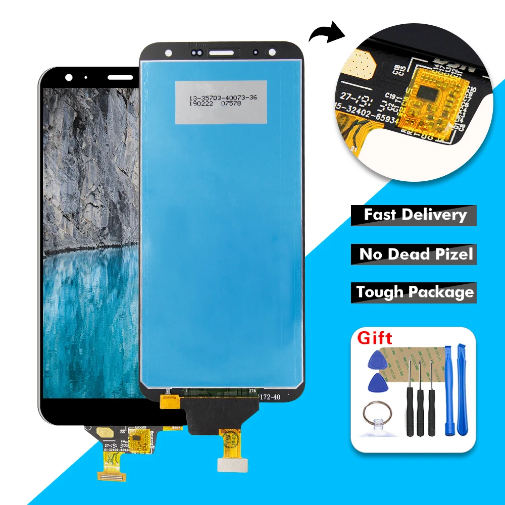 For LG K40 2019 / K12 Plus X420 LMX420EM Touch Screen Digitizer LCD Display Assembly with Frame + Tools | Мобильные телефоны и