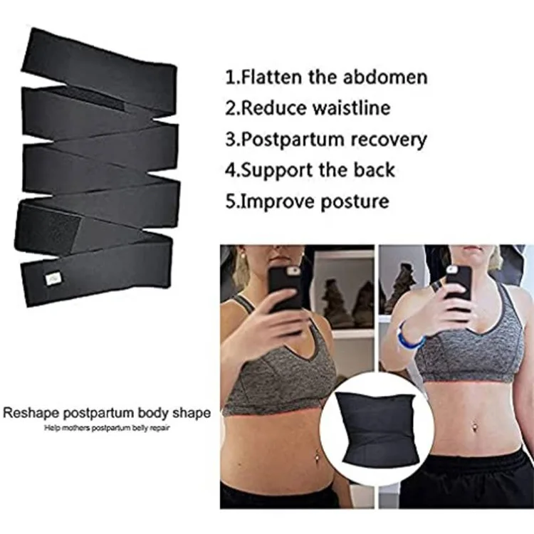 best shapewear for lower belly pooch SURE YOU LIKE Women Waist Trainer Bandage Wrap Tummy Control Band Slimming Fat Burning Body Shaper Belt Top Stretch Cincher shapewear for tummy