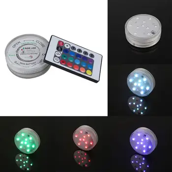 

LED-Light Lamp Multi Color Waterproof Remote Control Wedding Tank Decorative Submersible