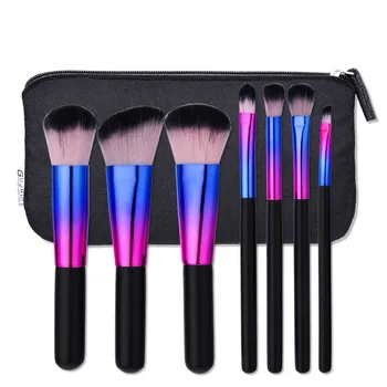 

7PCS Make Up Foundation brush Nylon eyeshadow eyebrow eyeliner soft Cosmetic Brushes Eye Shadow pinceis de maquiagemJ324