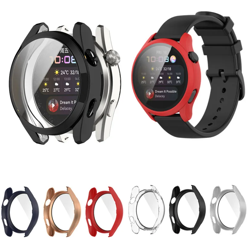 

Защитный чехол с твердыми краями для смарт-часов Huawei Watch 3/3 Pro 48/46 мм
