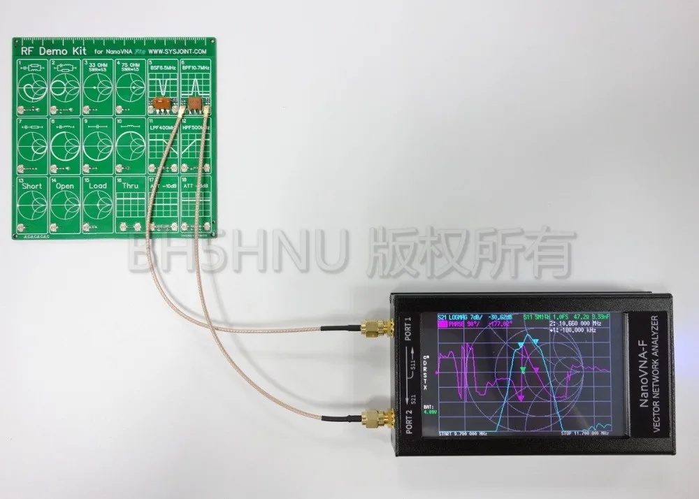 Обновленная версия NanoVNA-F 4,3 дюймов ips TFT lcd HF VHF UV векторный сетевой анализатор 50 k-1 ГГц встроенный аккумулятор 5000 мА I4-004