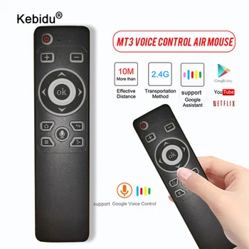 

MT3 Air Mouse Voice Infrared Remote Control with 2.4G USB Receiver Gyro Sensing Mini Wireless Smart Remote for Android TV BOX PC