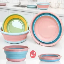 Портативное складное ведро для хранения, складное ведро для отдыха на природе, рыбалки, складное ведро для овощей, бытовые чистящие средства