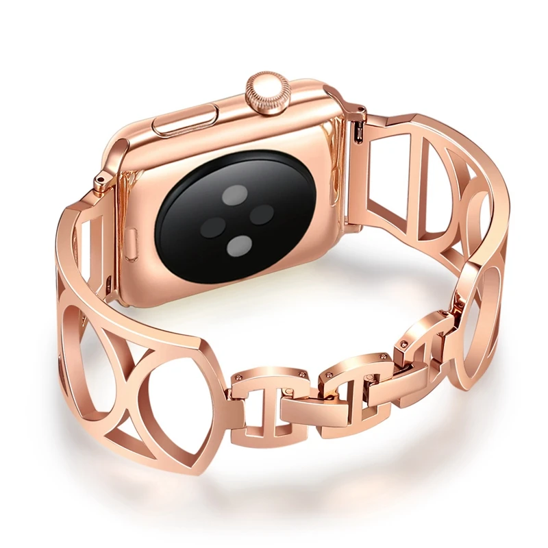 Для Apple Watch 38/40 мм Для женщин часы браслет Нержавеющая сталь заменить ремешок для серии 4 3 ремень