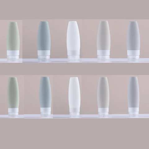 Simple Silicone Bottling Travel Bottling 5Color Portable Empty Cosmetics Bottle Refillable Bottles Washing Set Bottles