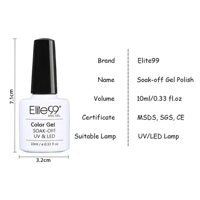 Elite99 Gel Nagellack Set 6 Farbe UV Lack Lack Nagel Set Für Kunst Desgin Maniküre Glänzende Gel Nagellack set Für Nagel Werkzeuge