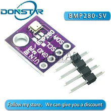 Bmp280 bme280 5v módulo digital com única agulha 1 * 4pin temperatura sensor de pressão barométrica para arduino BME280-5V