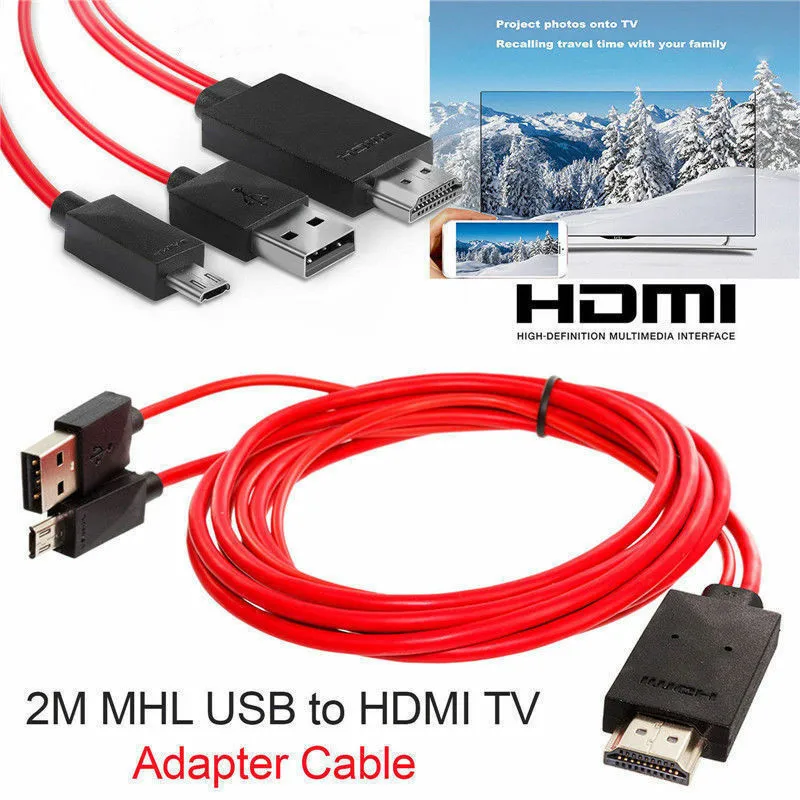 Горячая микро USB к HDMI 1080p кабель ТВ AV адаптер Мобильные Телефоны Планшеты HD ТВ кабели для передачи данных