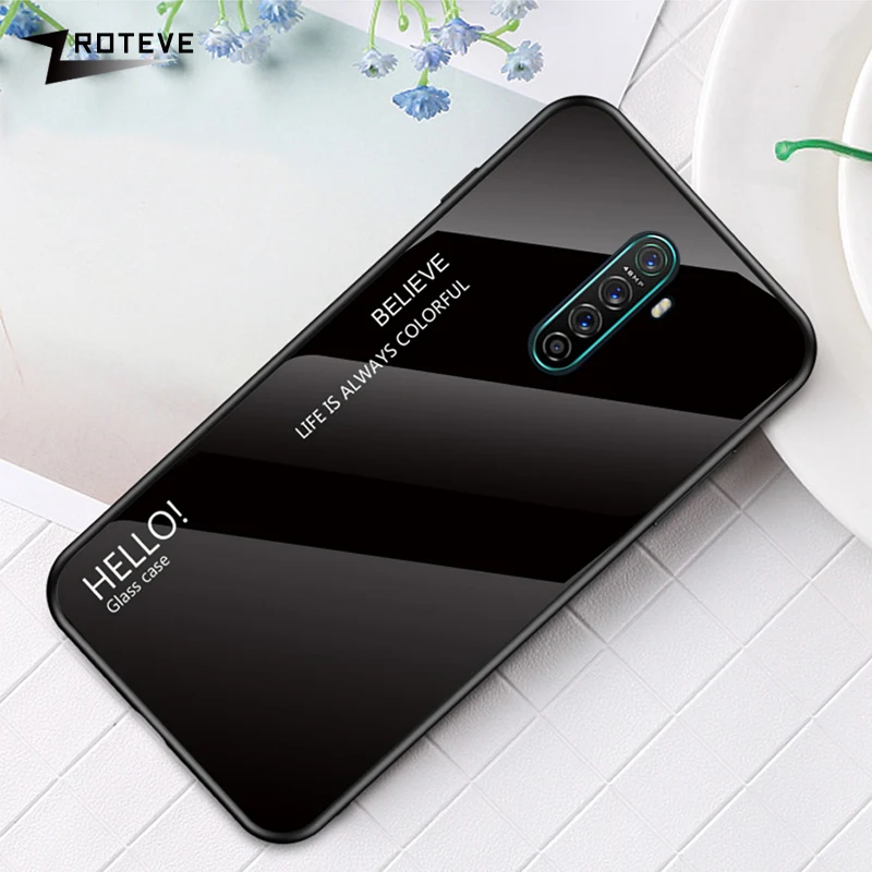 Чехол для OPPO R11 R11S Plus R17 Pro стеклянный чехол с градиентом A5 A3S A7 A7X A83 A11 A9 F3 F5 F7 F9 F11 Find X