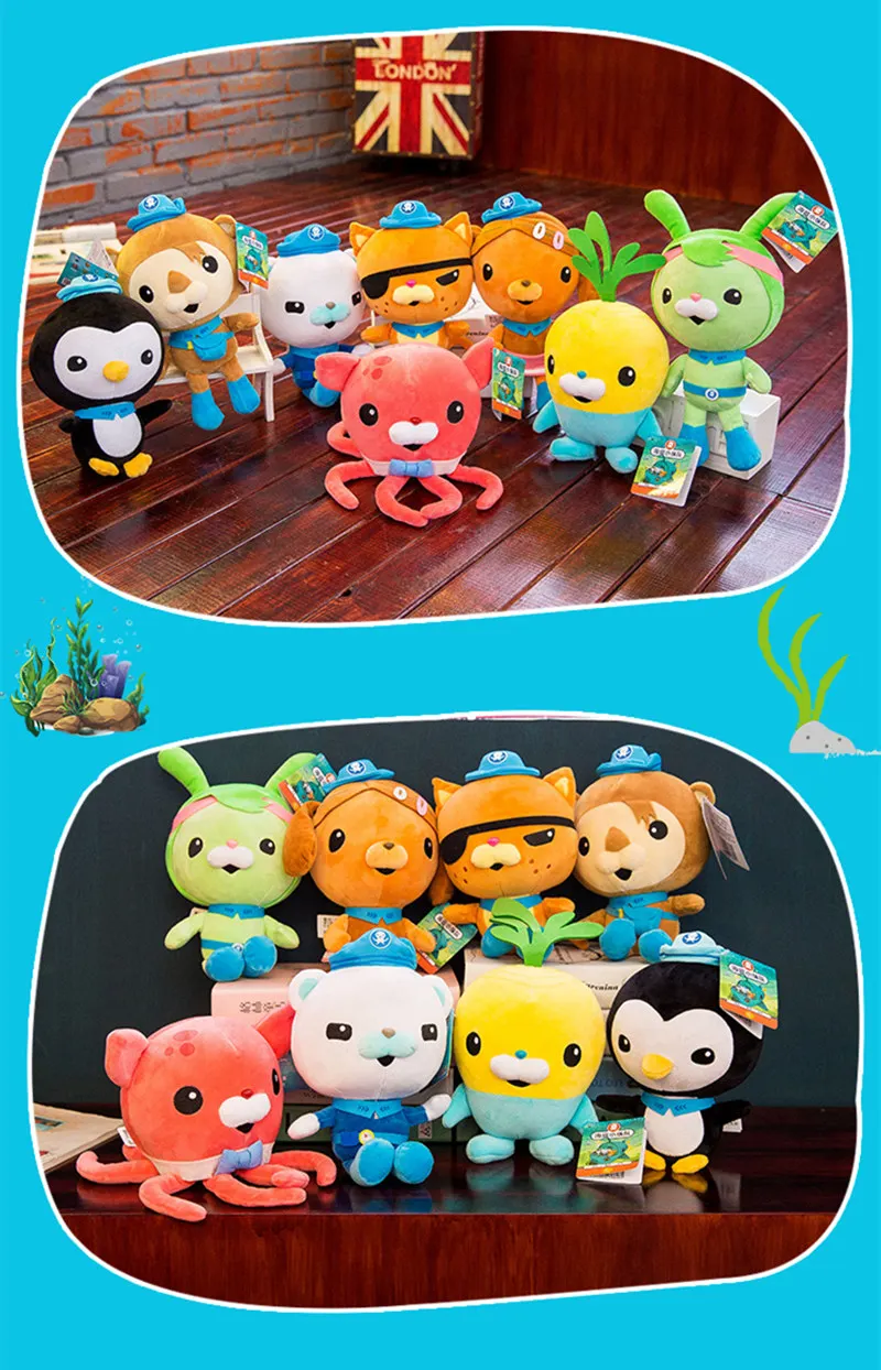 Оригинальные Octonauts 46 см/30 см/19 см Плюшевые игрушки Барнакл песо Kwazii Tweak игрушечные животные подарок на день рождения ребенок Рождественская игрушка