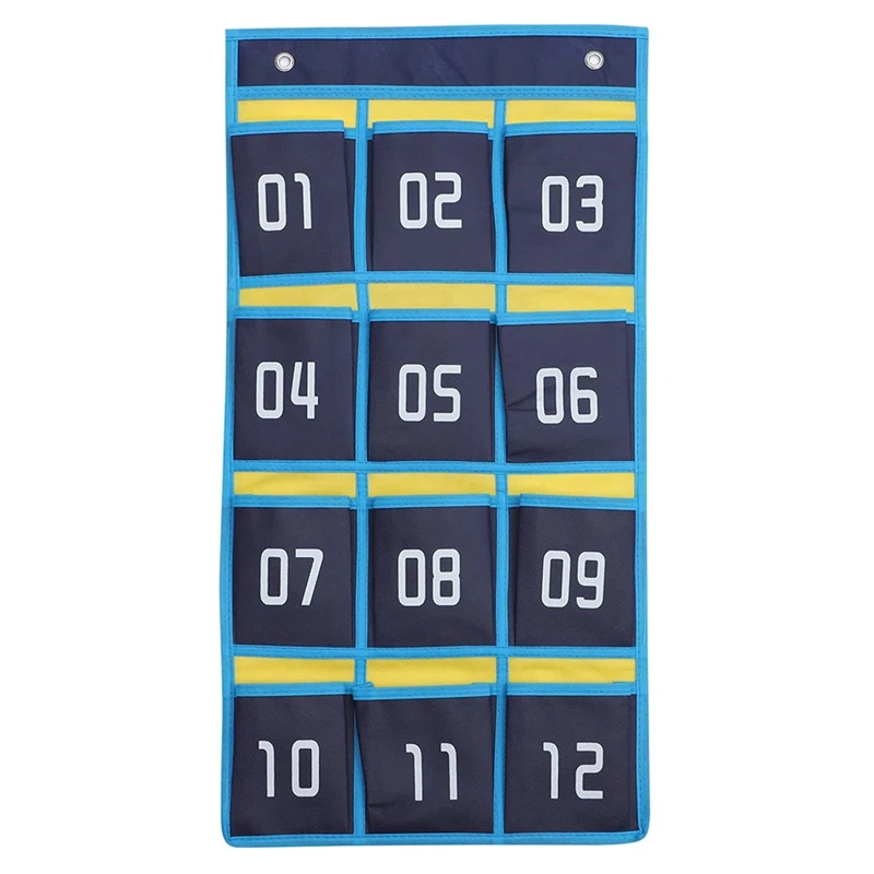 12 Pocket Cell Phones Door Hanging Organizer Numbered Classroom Chart Calculator Holder Promotion | Инструменты