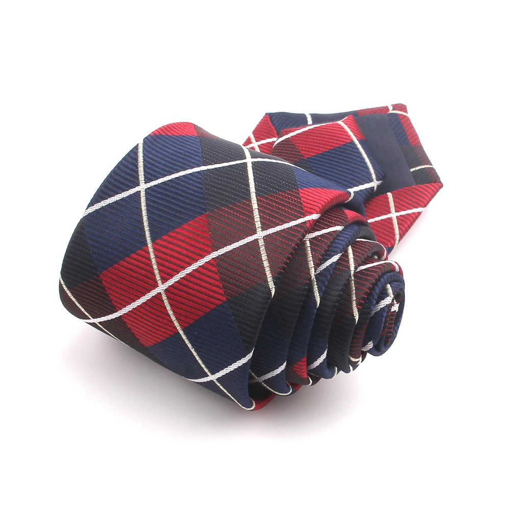 Skinny Ties Plaid Jacquard Striped for Men Women Casual Wedding Business Boys Suits