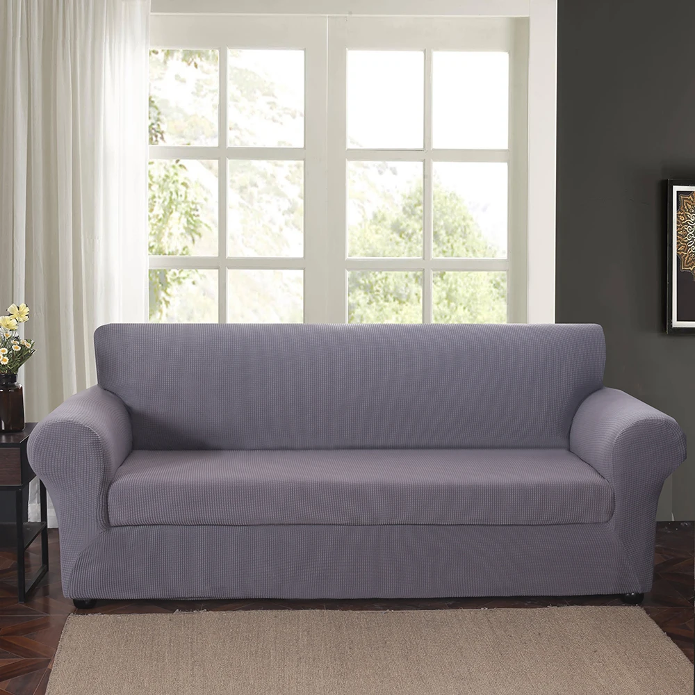 Одноцветный жаккардовый покрывала для дивана стрейч эластичная секционная наволочка угловая крышка Чехлы для мебели кресла Декор