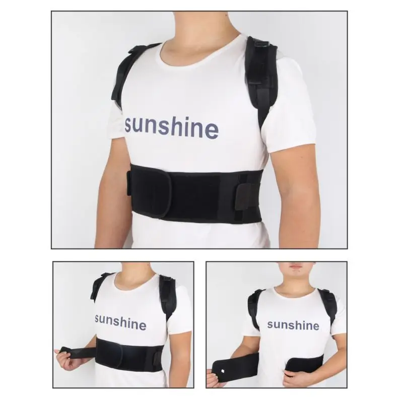Posture Corrector Brace Breathable Adjustable Invisible Shoulder Upper Back Support Humpback Correction Belt