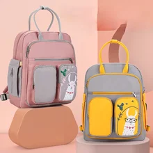 Mochila de gran capacidad para pañales, bolsa de maternidad impermeable, bolsas de pañales de bebé con USB, bolso de viaje para mamás, bolsos multifuncionales para niña