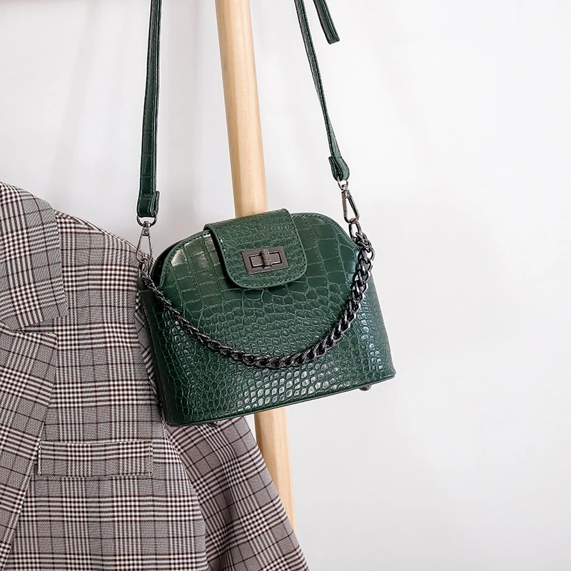 

DIINOVIVO Chain Messenger Bags Female Stone Pattern Women Handbags Designer Shoulder Bag Women Brand Messenger Bag Lady WHDV1463