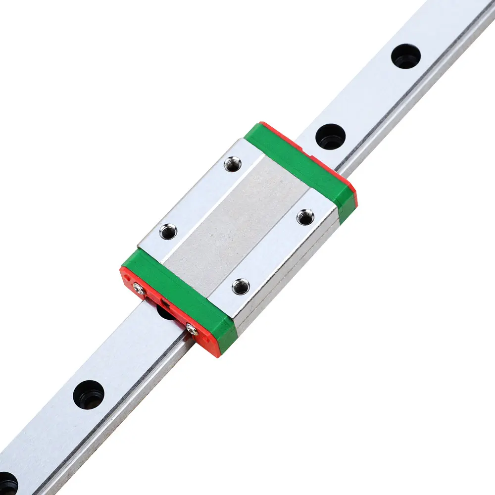 KGTCN Guida lineare da 12 mm, MGN12, lunghezza 350 mm, rivestimento nero, in miniatura, guida lineare con 1 pezzo MGN12H, in acciaio inox, per aggiornamenti per stampanti 3D fai da te e