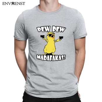 

Envmenst Men's 100 Cotton T-Shirt Vintage summer Chicken Pew Pew Madafakas Funny Short-Sleeve Fashion sweatshirt European Men