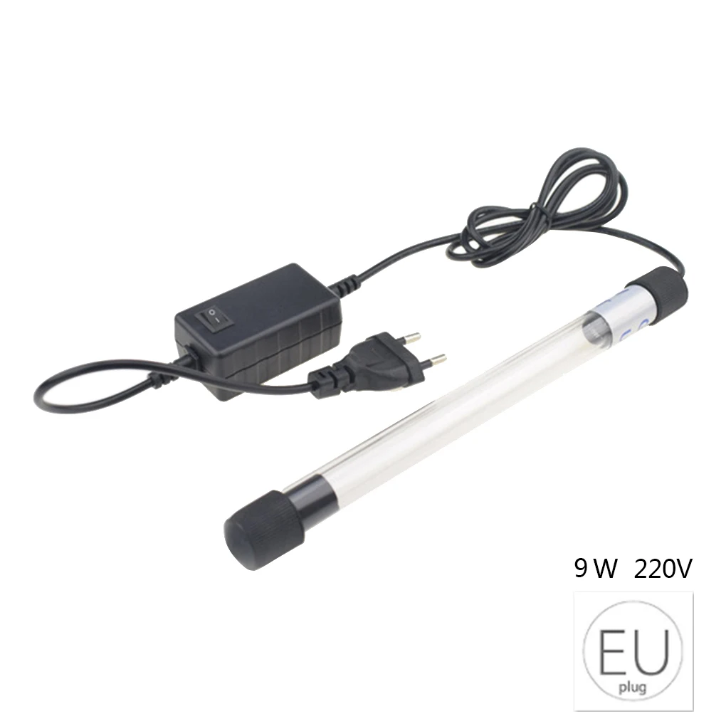5 Вт/7 Вт/9 Вт/11 Вт/13 Вт аквариумный Ультрафиолетовый стерилизатор для удаления водорослей дезинфекционный трубчатый светильник для аквариума УФ-лампа EU/US Plug