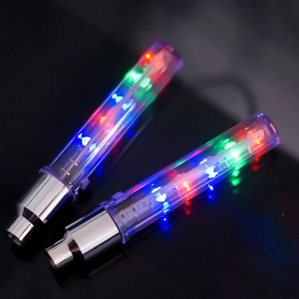 

Bicycle Nozzle Light LED Wheel Bike Valve Light Decorative Tire Valve Cap Light Bicycle Nozzle Light Bike Valve