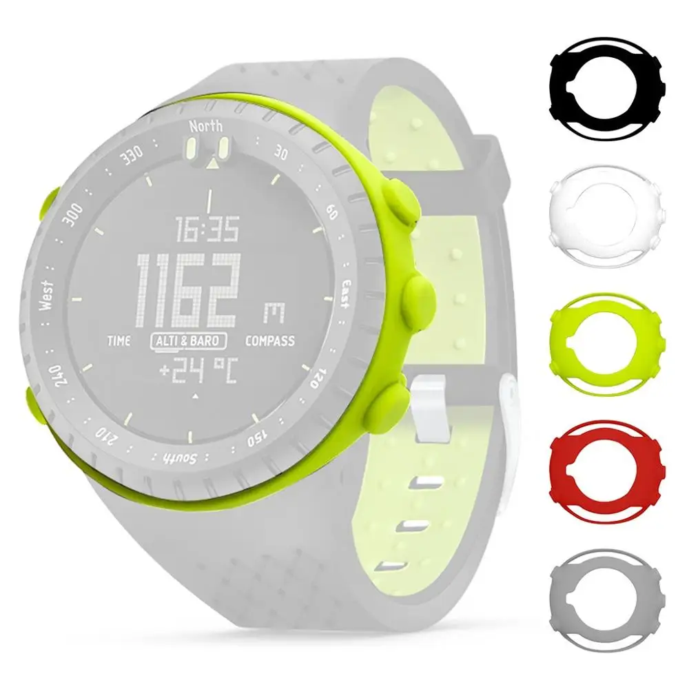 

Soft Full Case Cover Shell Silicone Frame Protective for SUUNTO CORE Watch Smart watch accessories Protector Covers Cases #820