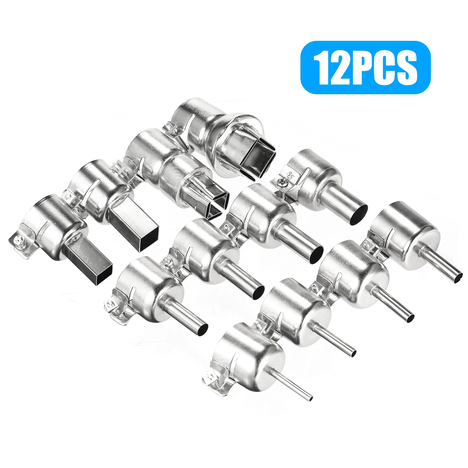 

3/4/5/6/7/8/10/12/15/20mm Round Square Heat Guns Nozzle for 850 Hot Wind Air Guns Welding Soldering Station Blower Nozzles