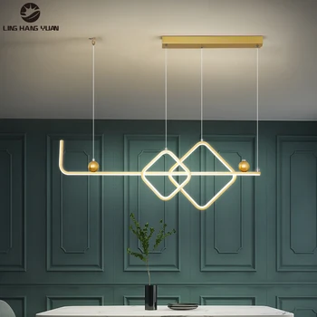 

Gold Black LED Chandeliers for Bedroom Dining Room Kitchen Living Room Decor Hanging Lighting Lustre Indoor Chandeliers Lighting