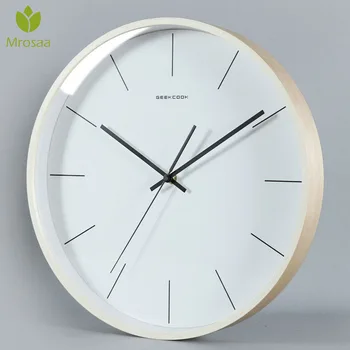 

2019New Arrival Fashion 14 Inch Vintage Round Clocks Modern Design Home Decoration Living Room Wall Clocks Modern Plasitc Clocks