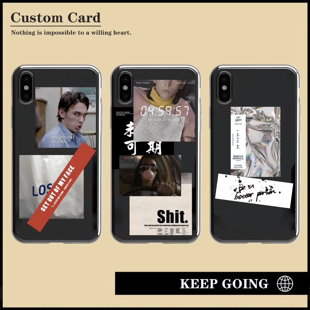 European and American cool innovative funny design couple phone case for iphone Xs MAX XR X 6 6s 7 8 plus soft TPU back cover