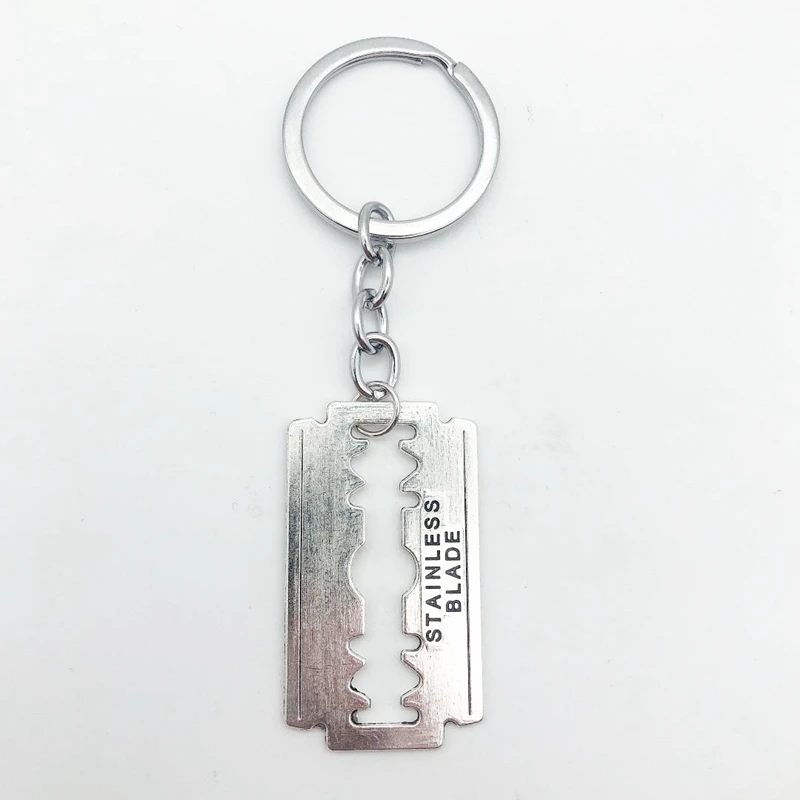 

1Pcs Mini Creative Key Chain Ring Keyring Metal Keychain Gift Electric Blade