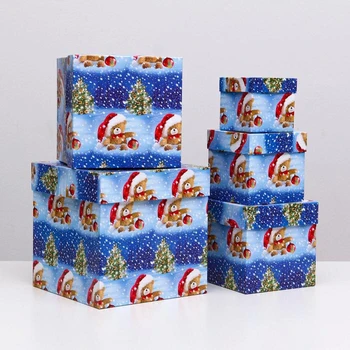 

Set of boxes 5 in 1 "Bears NG", 22.5 x 22.5 x 22.5 - 9.5 x 9.5 x 9.5 cm 5300503